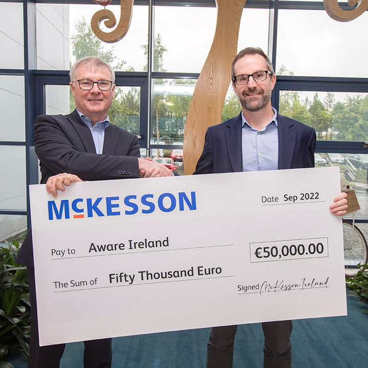 McKesson Ireland raise 50k for their official Charity Partner, Aware.