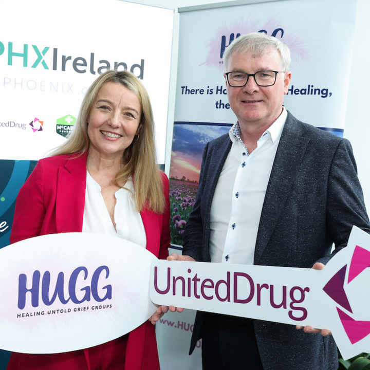 United Drug Announces Charity Partnership with HUGG, Ireland’s National Suicide Bereavement Charity